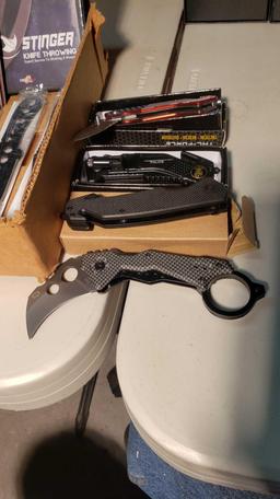 Throwing knives and Pocket Knives