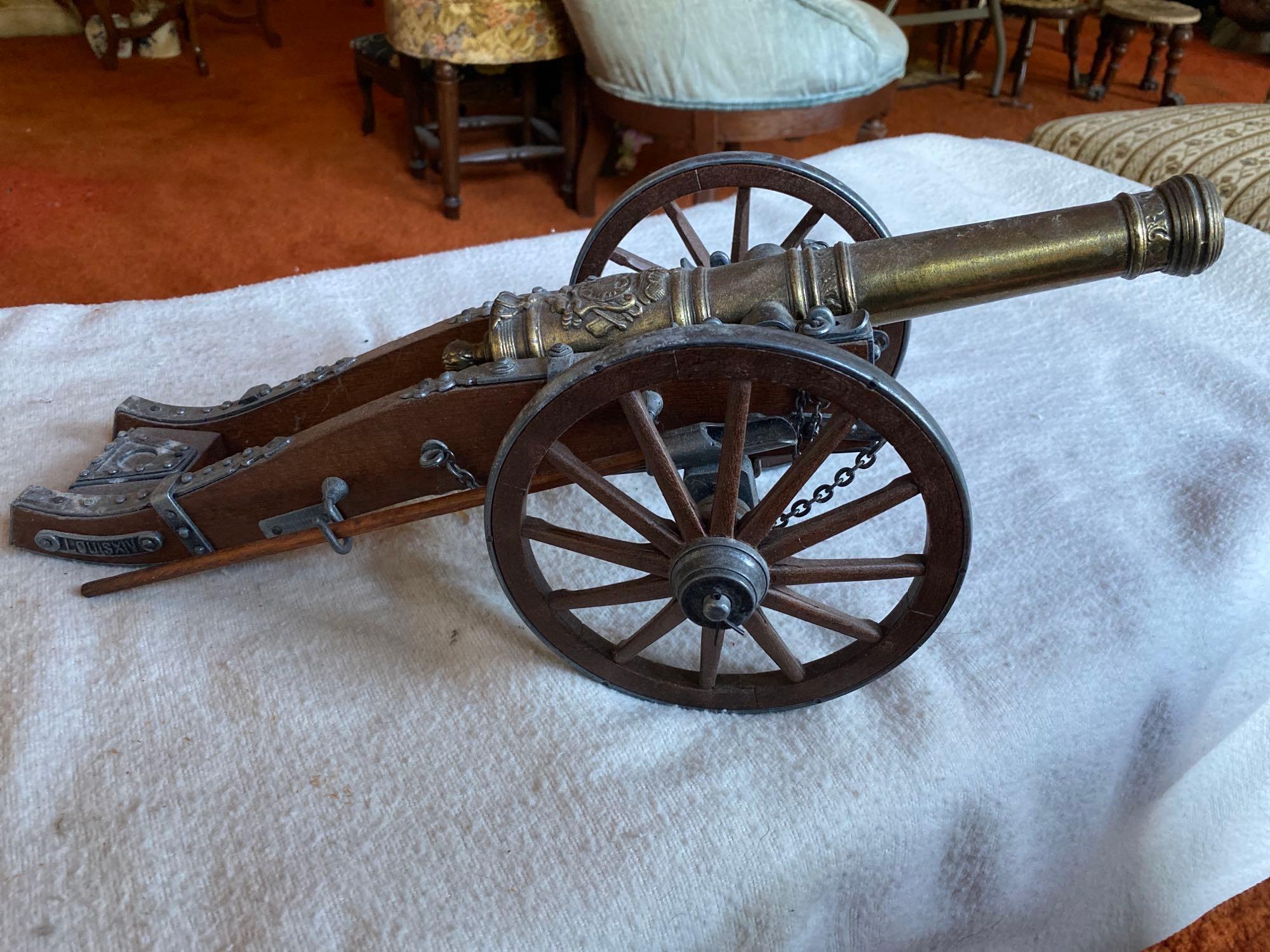 MODEL OF A FRENCH LOUIS XIV CANNON PERIOD 1890-1899