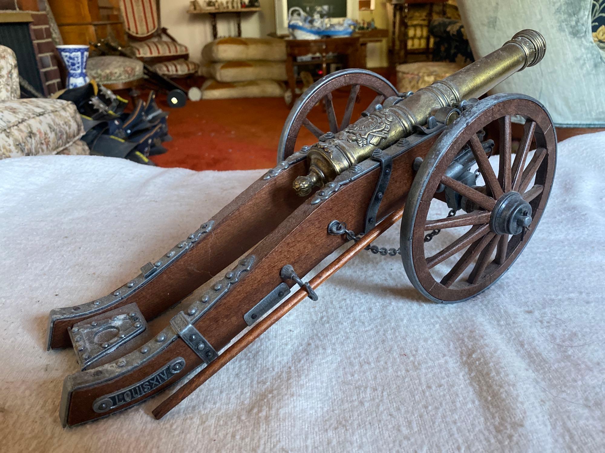MODEL OF A FRENCH LOUIS XIV CANNON PERIOD 1890-1899