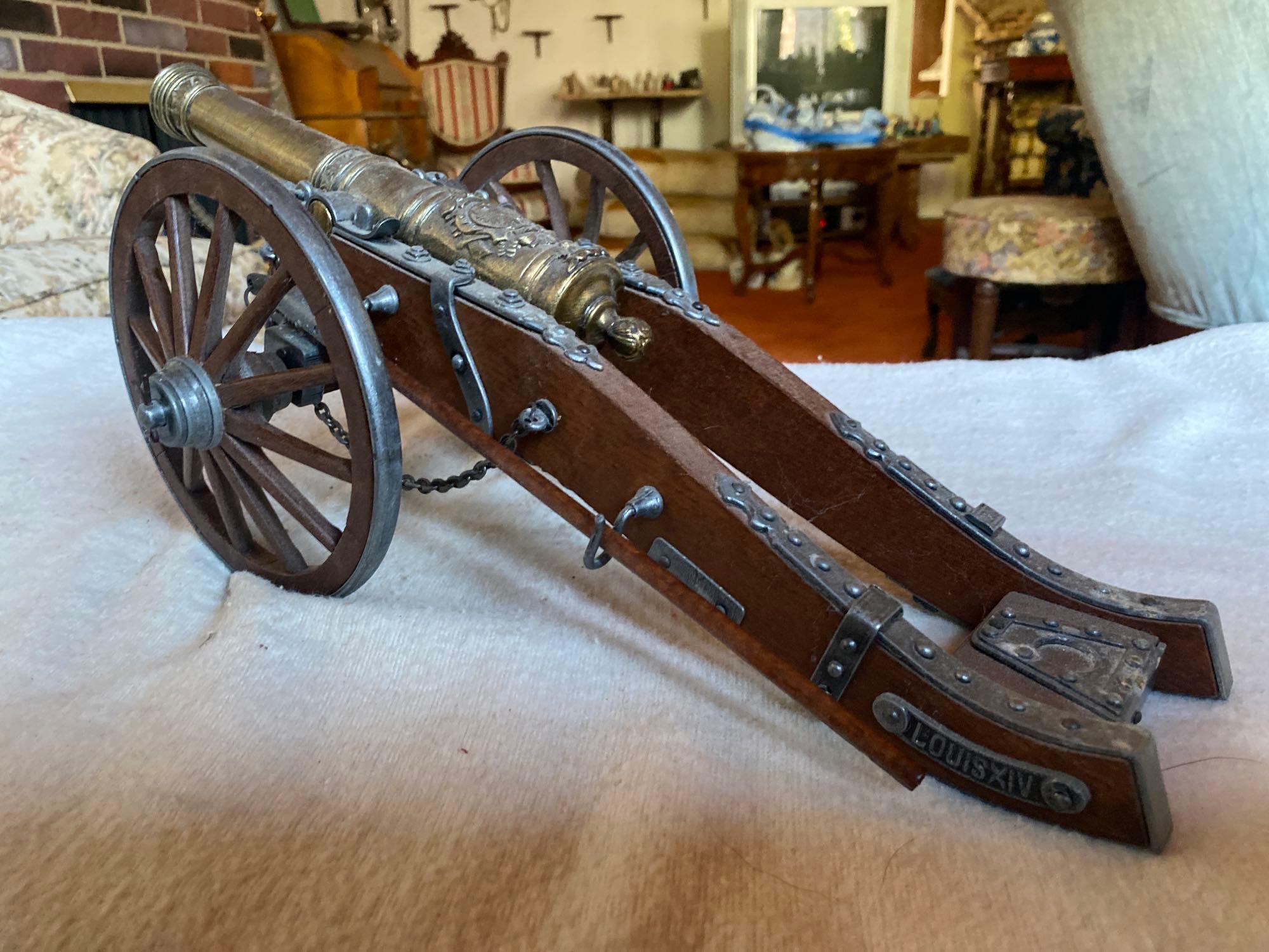 MODEL OF A FRENCH LOUIS XIV CANNON PERIOD 1890-1899