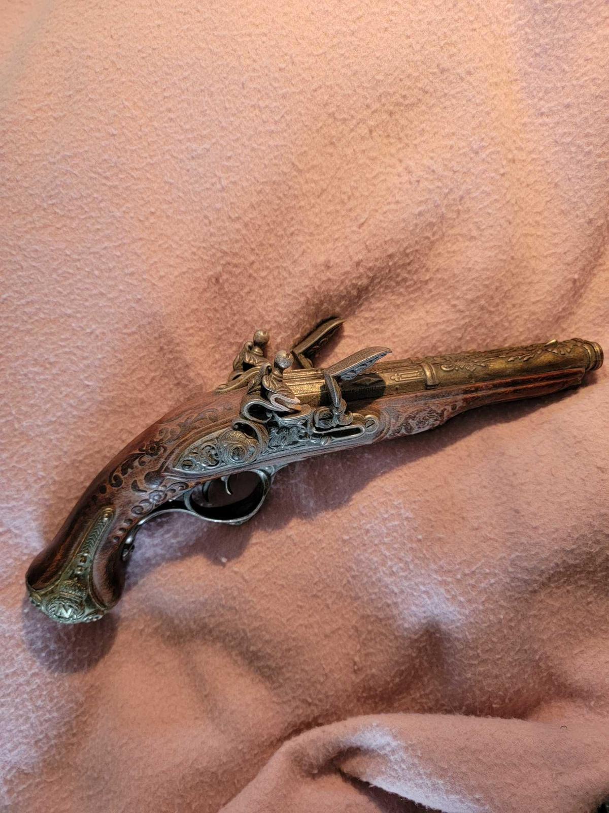 1806 FRENCH NAPOLEON DOUBLE BARREL FLINTLOCK PISTOL