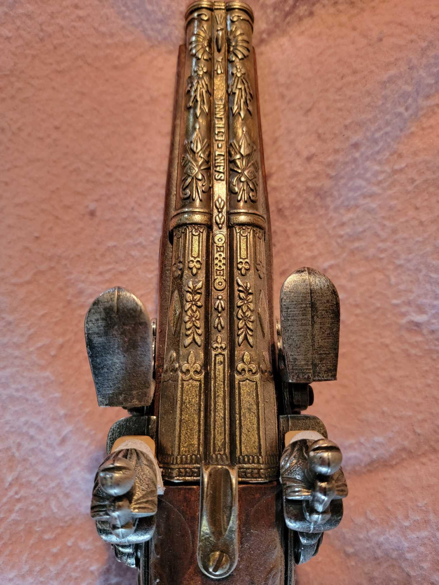 1806 FRENCH NAPOLEON DOUBLE BARREL FLINTLOCK PISTOL