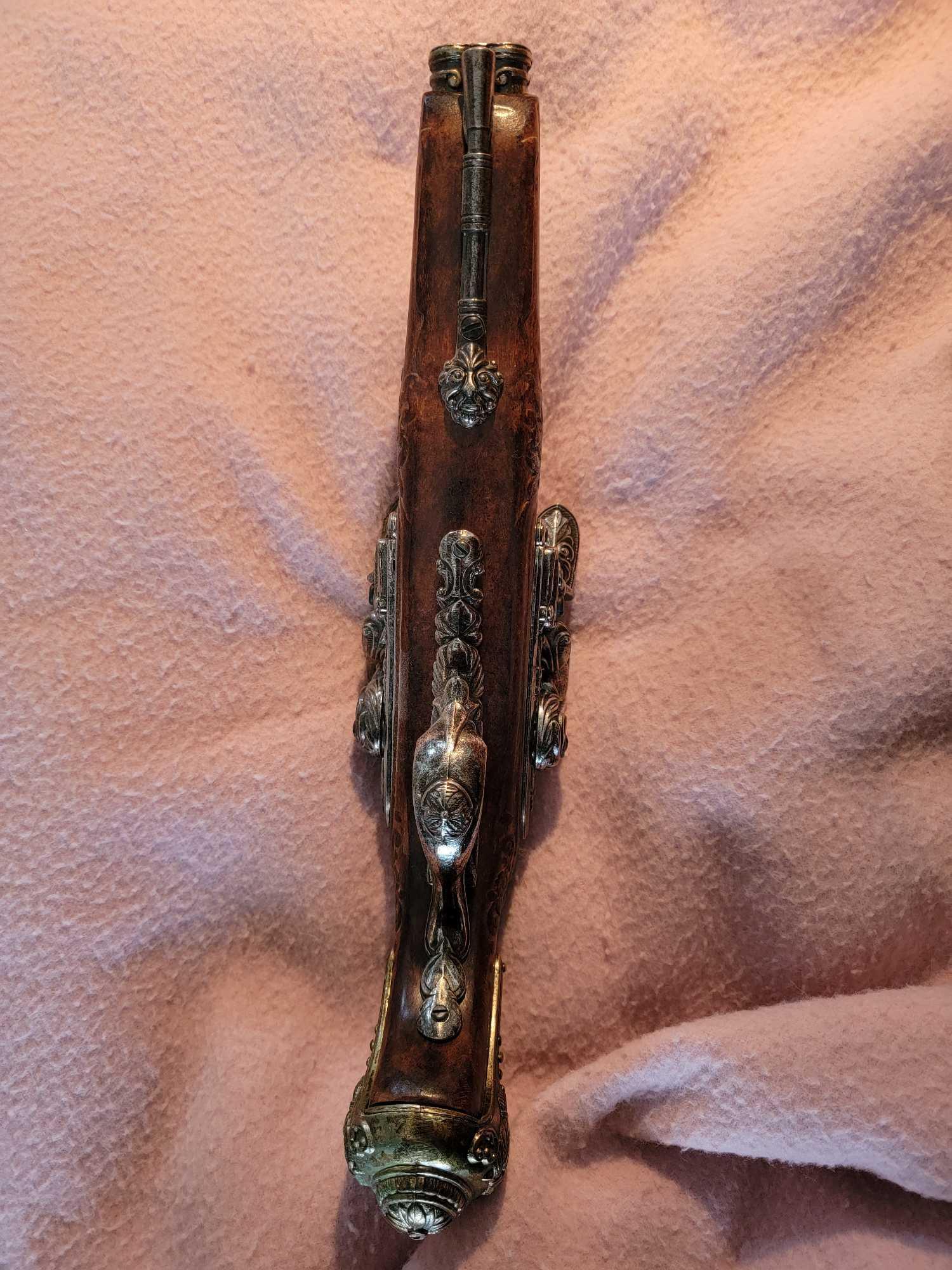 1806 FRENCH NAPOLEON DOUBLE BARREL FLINTLOCK PISTOL
