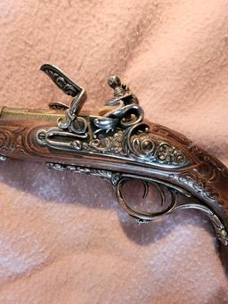 1806 FRENCH NAPOLEON DOUBLE BARREL FLINTLOCK PISTOL