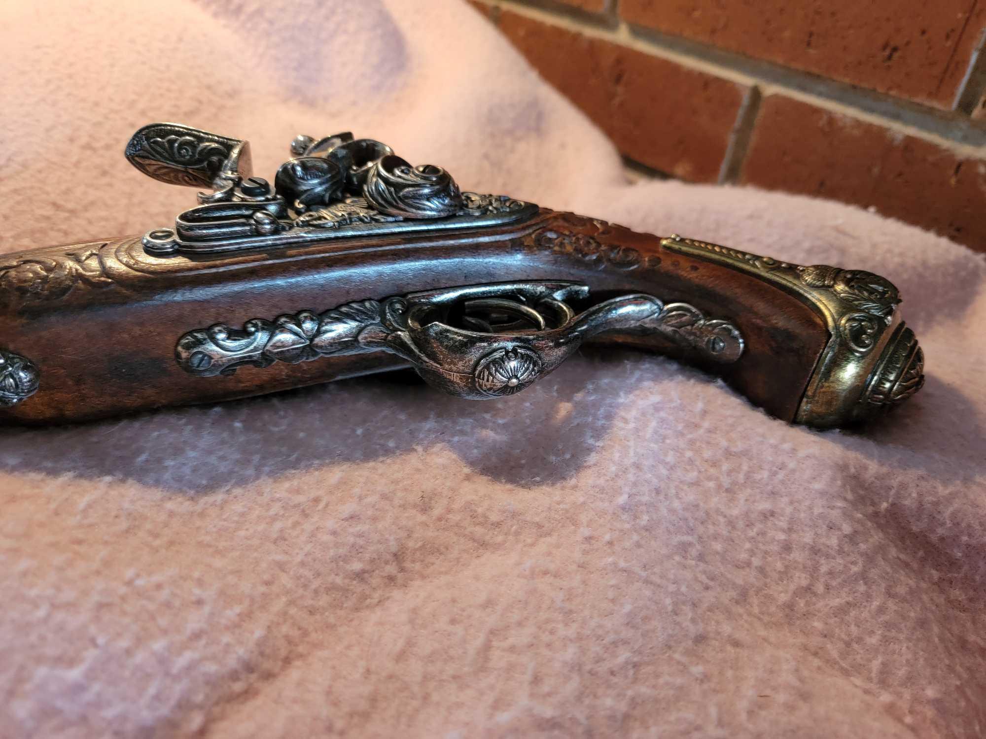 1806 FRENCH NAPOLEON DOUBLE BARREL FLINTLOCK PISTOL