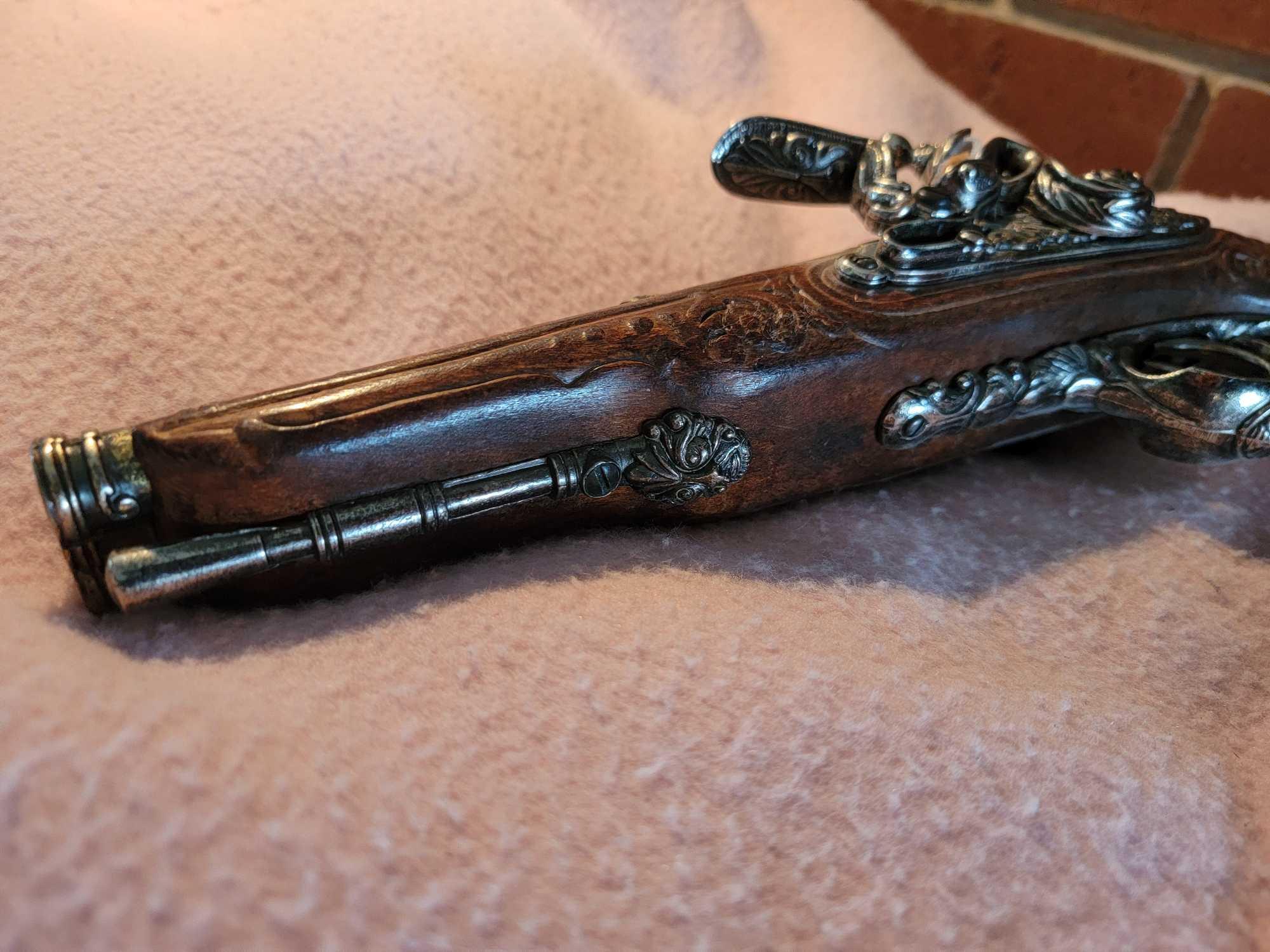 1806 FRENCH NAPOLEON DOUBLE BARREL FLINTLOCK PISTOL
