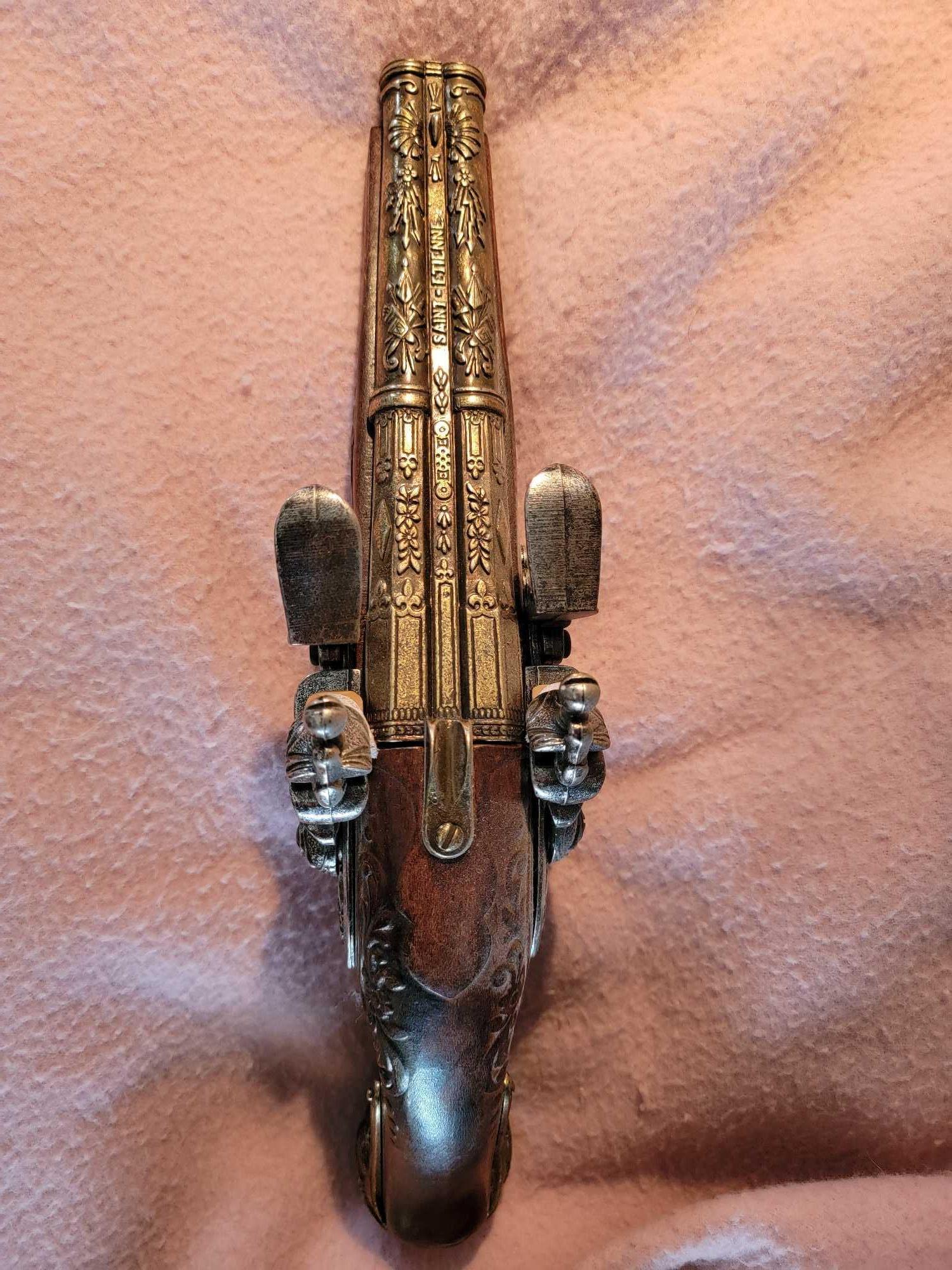 1806 FRENCH NAPOLEON DOUBLE BARREL FLINTLOCK PISTOL