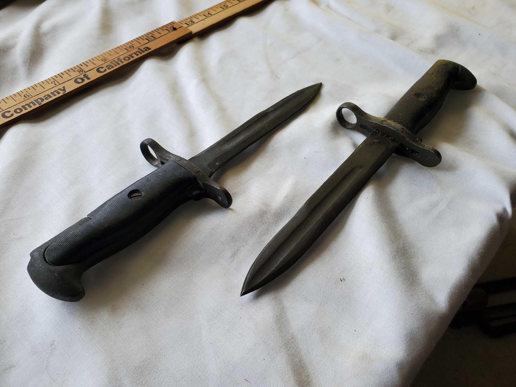 2 US M1 GARAND BAYONETS