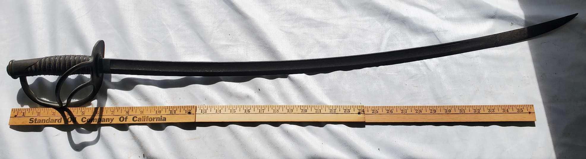 US M1860 CALVARY SABER DATED 1865