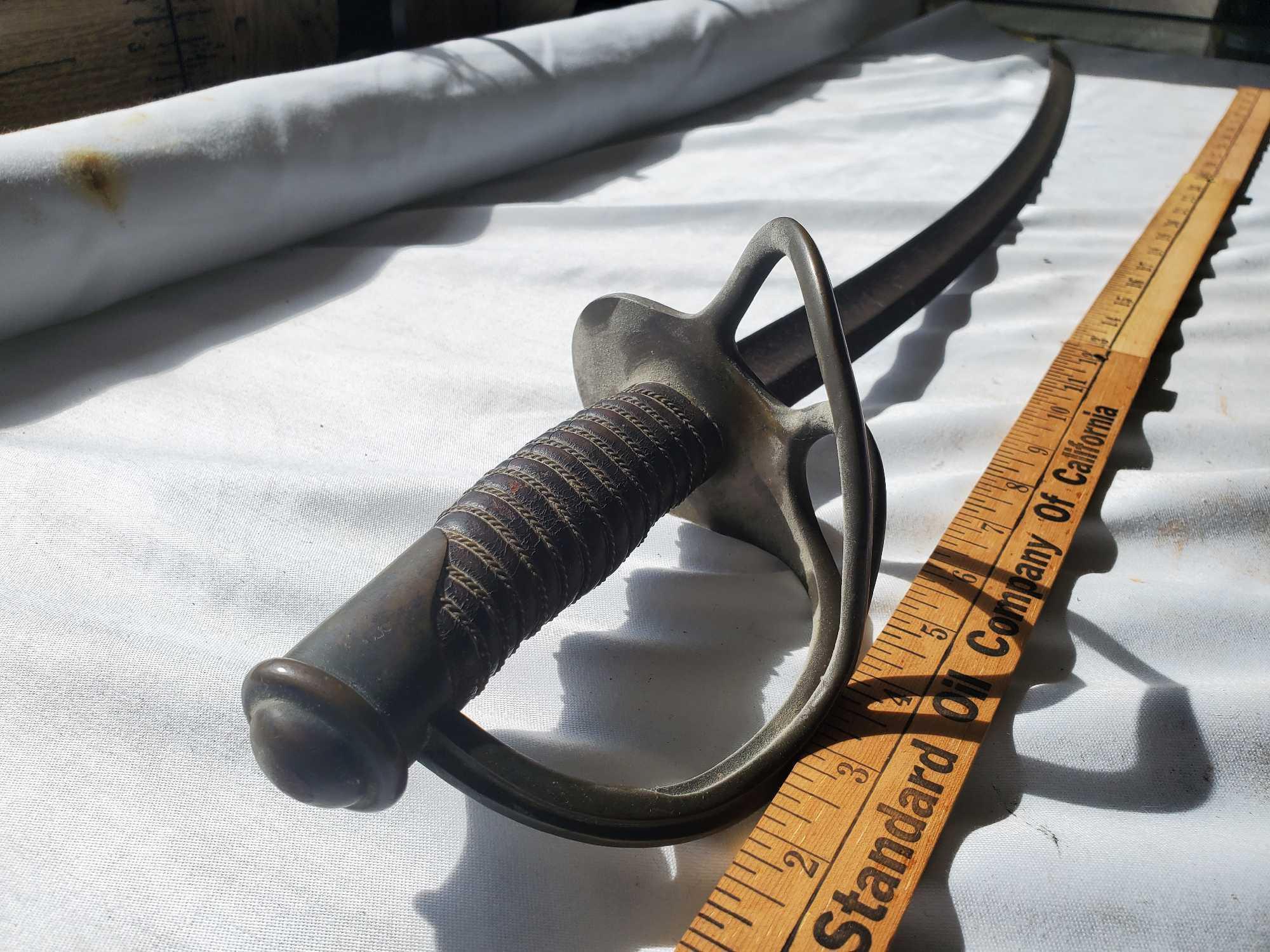 US M1860 CALVARY SABER DATED 1865