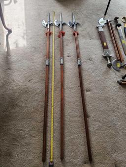 THREE GERMANY 11TH. CENTURY HALBERD REPLICAS