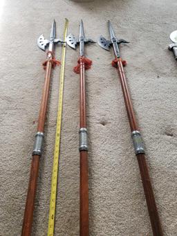 THREE GERMANY 11TH. CENTURY HALBERD REPLICAS