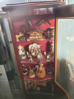 DISPLAY CABINET WITH CONTENTS