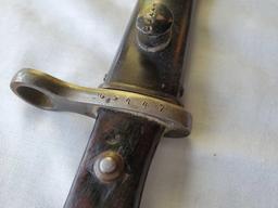 WEYERSBURG KIRSCHBAUM & CO BAYONET WITH SCABBARD