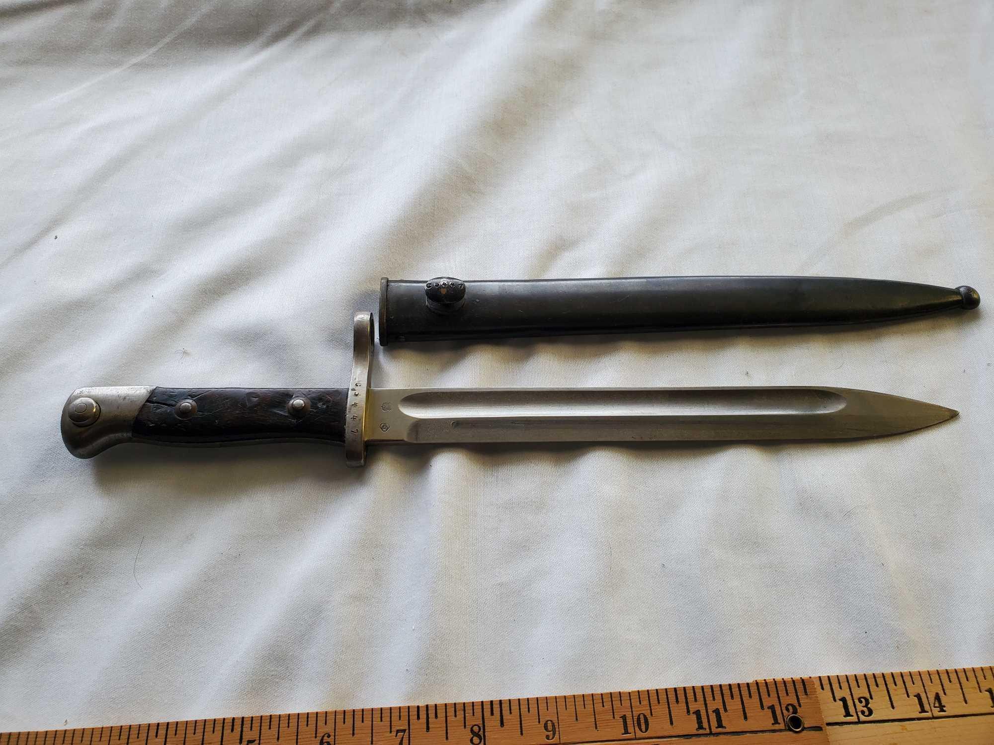 WEYERSBURG KIRSCHBAUM & CO BAYONET WITH SCABBARD