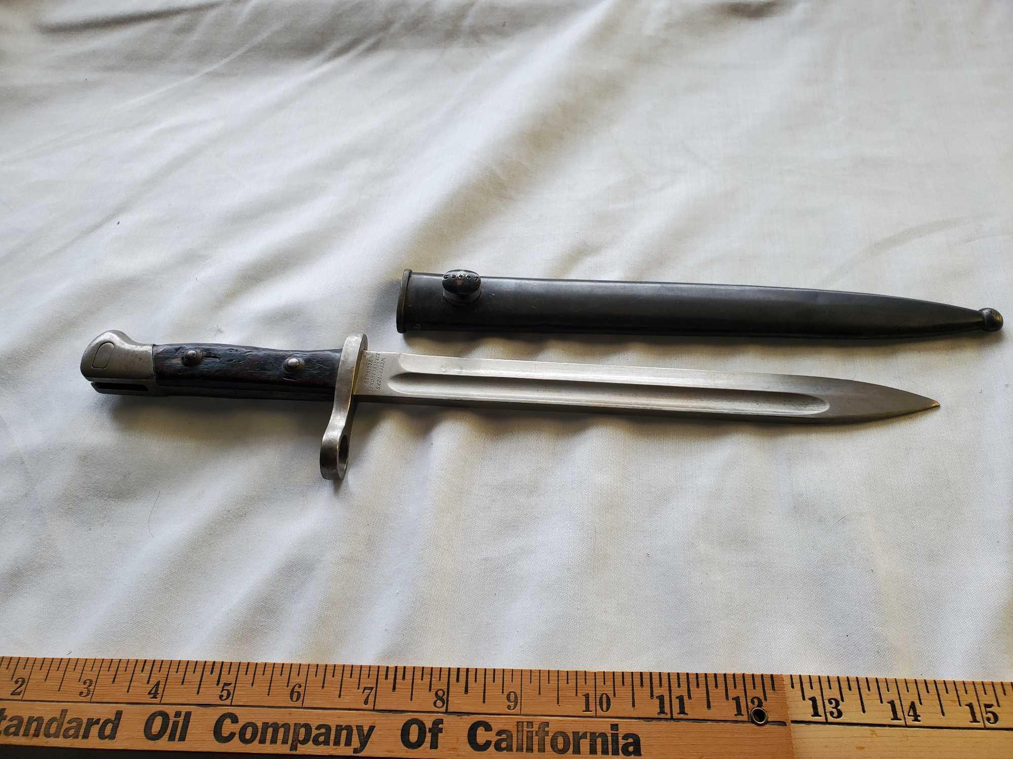 WEYERSBURG KIRSCHBAUM & CO BAYONET WITH SCABBARD