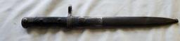 WEYERSBURG KIRSCHBAUM & CO BAYONET WITH SCABBARD