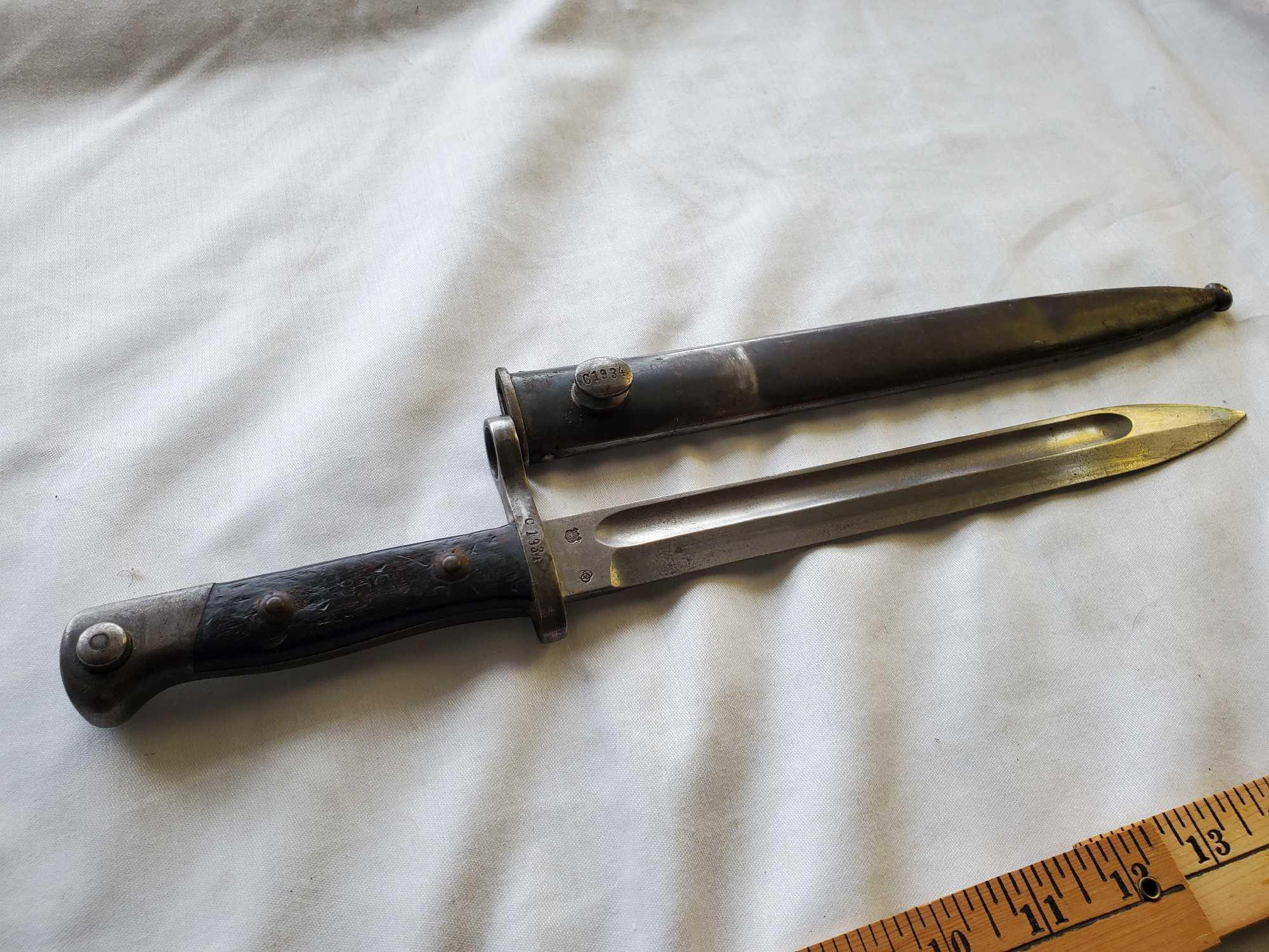 WEYERSBURG KIRSCHBAUM & CO BAYONET WITH SCABBARD