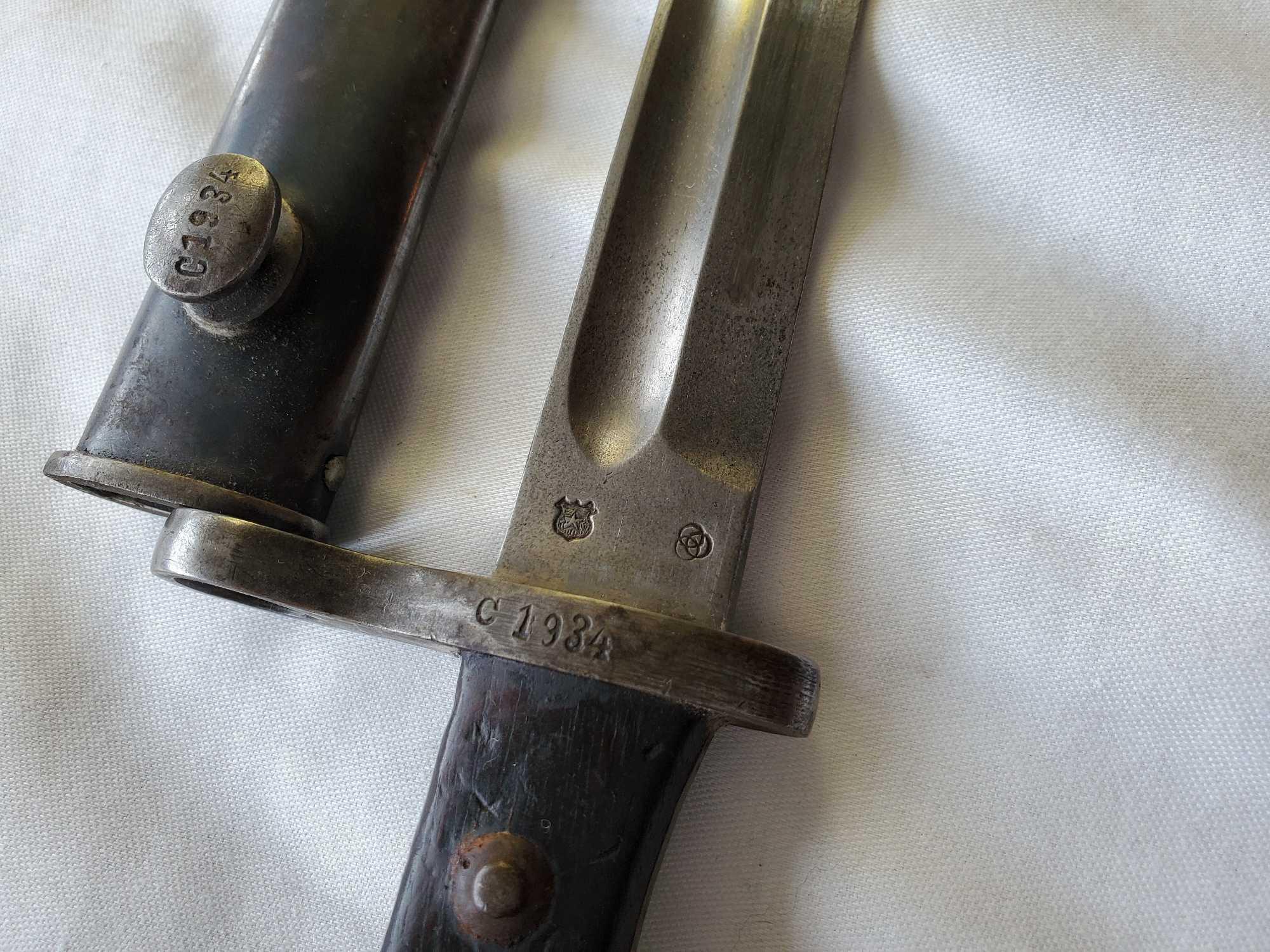 WEYERSBURG KIRSCHBAUM & CO BAYONET WITH SCABBARD