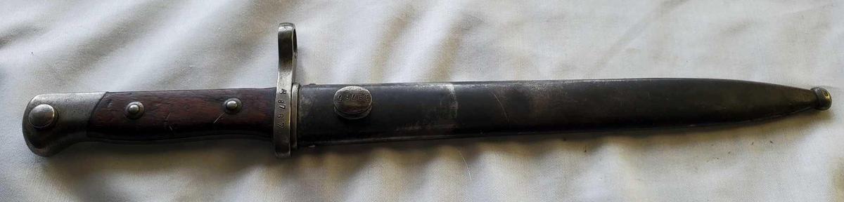 WEYERSBURG KIRSCHBAUM & CO BAYONET WITH SCABBARD