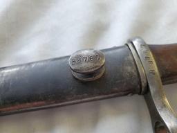 WEYERSBURG KIRSCHBAUM & CO BAYONET WITH SCABBARD