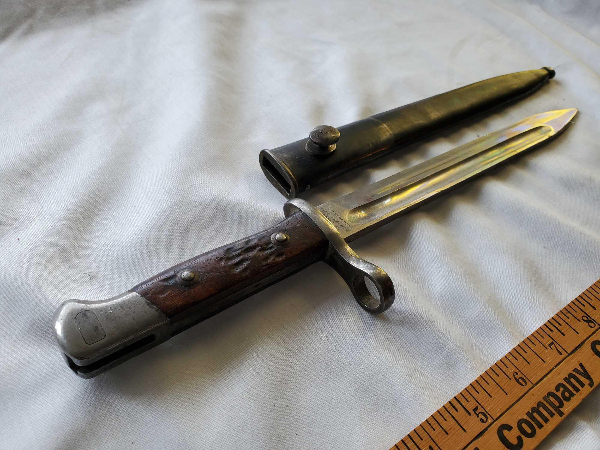WEYERSBURG KIRSCHBAUM & CO BAYONET WITH SCABBARD