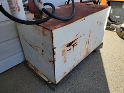 DELTA CONSOLIDATED 100 GALLON DIESEL STORAGE TANK WITH TRANSFER PUMP