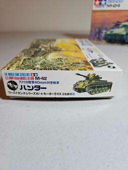 3 TAMIYA US ARMY MODEL TANKS