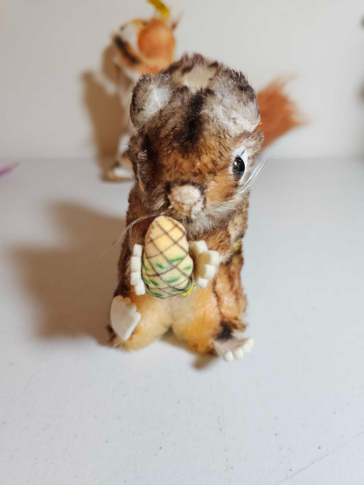 4 STEIFF SQUIRRELS
