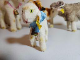 4 STEIFF FARM ANIMALS