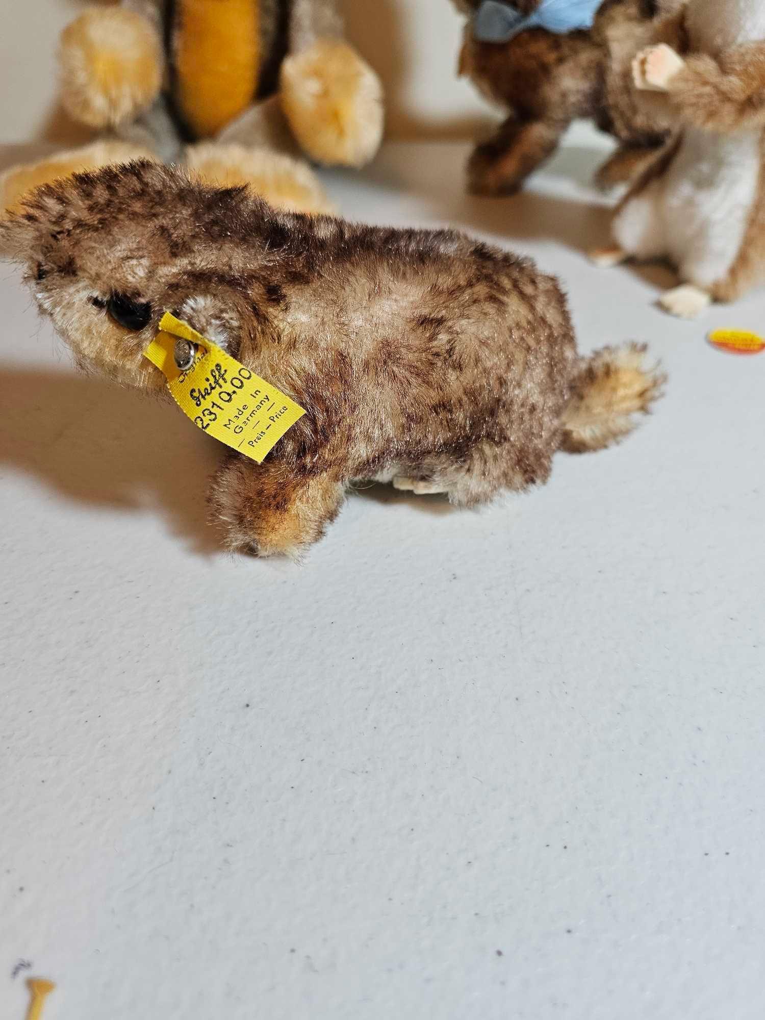 5 STEIFF CHARACTER ANIMALS