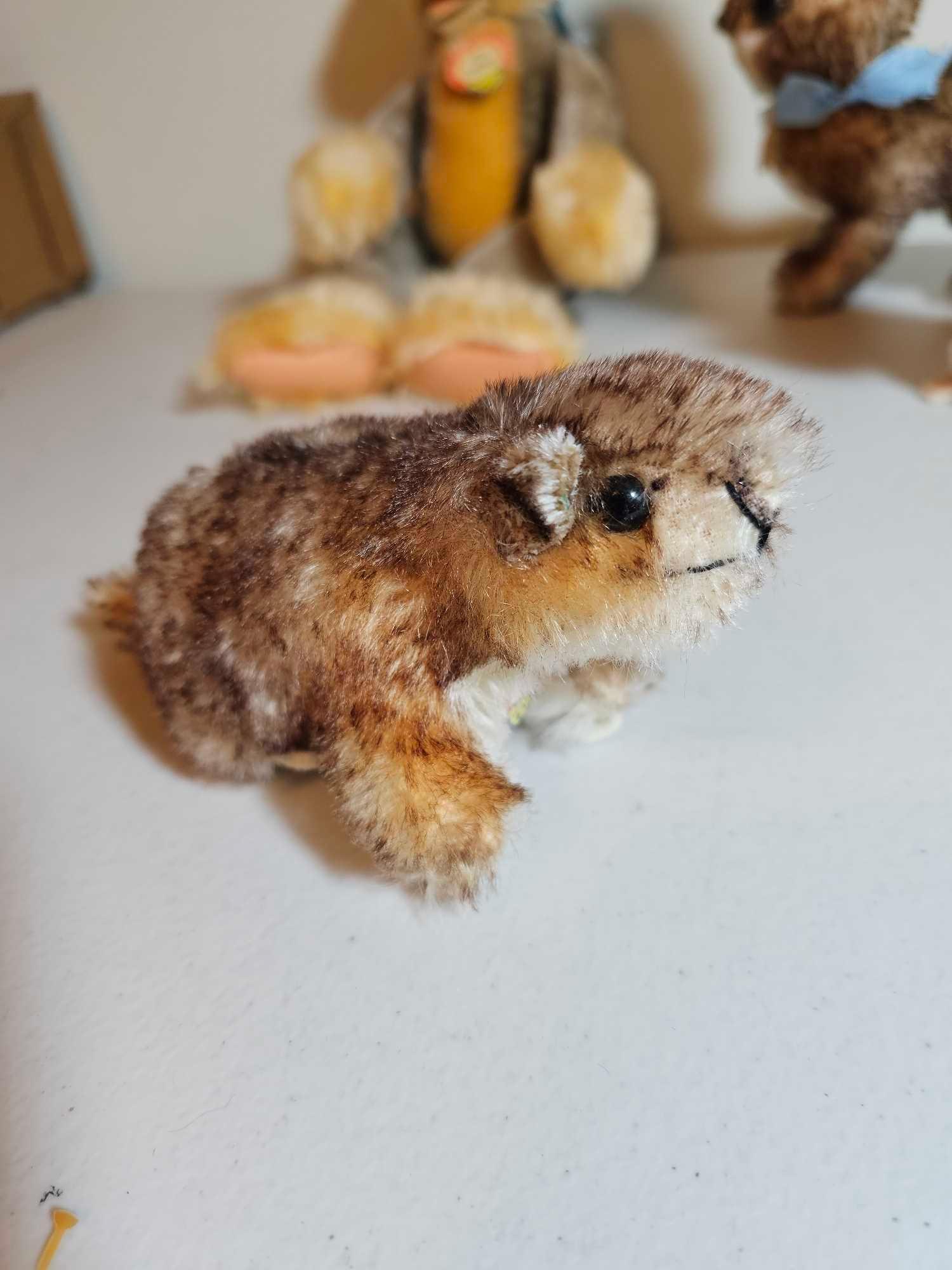 5 STEIFF CHARACTER ANIMALS