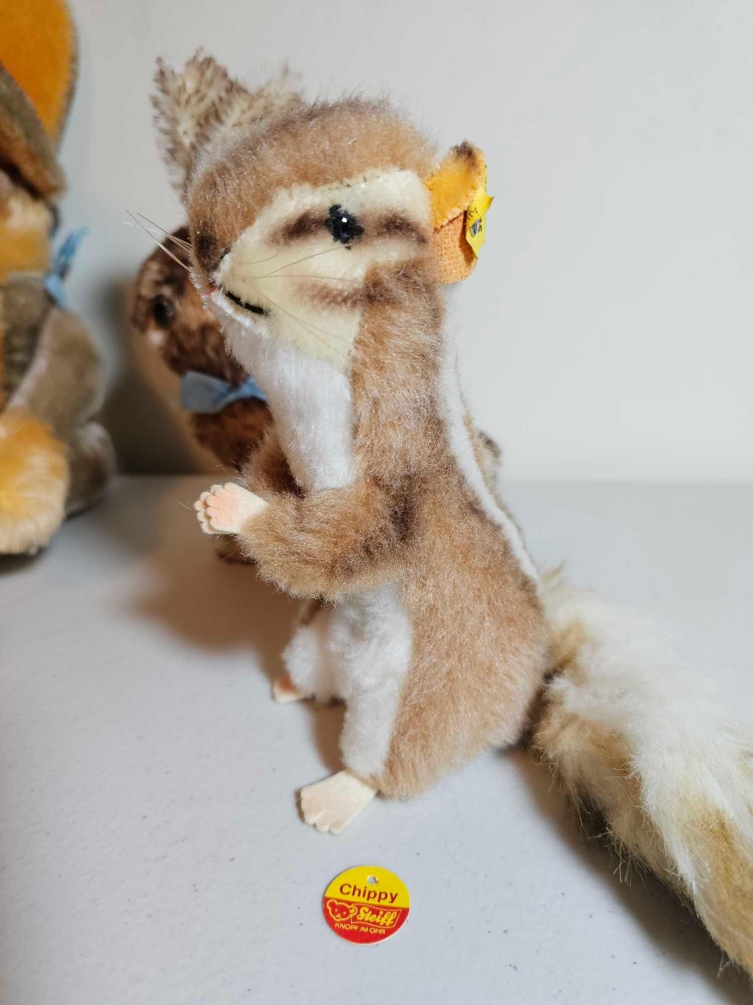 5 STEIFF CHARACTER ANIMALS