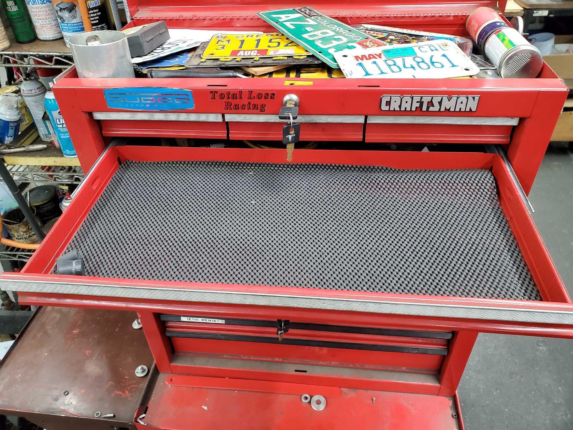 RED CRAFTSMAN TOOL BOX STACK