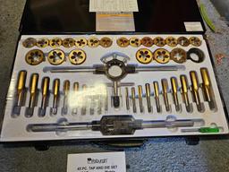 PITTSBURGH 45 PIECE TAP AND DIE SET