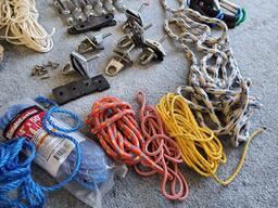 ROPES, TIE DOWNS, CARABINERS