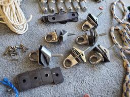 ROPES, TIE DOWNS, CARABINERS