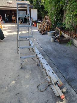 2 ALUMINUM LADDERS