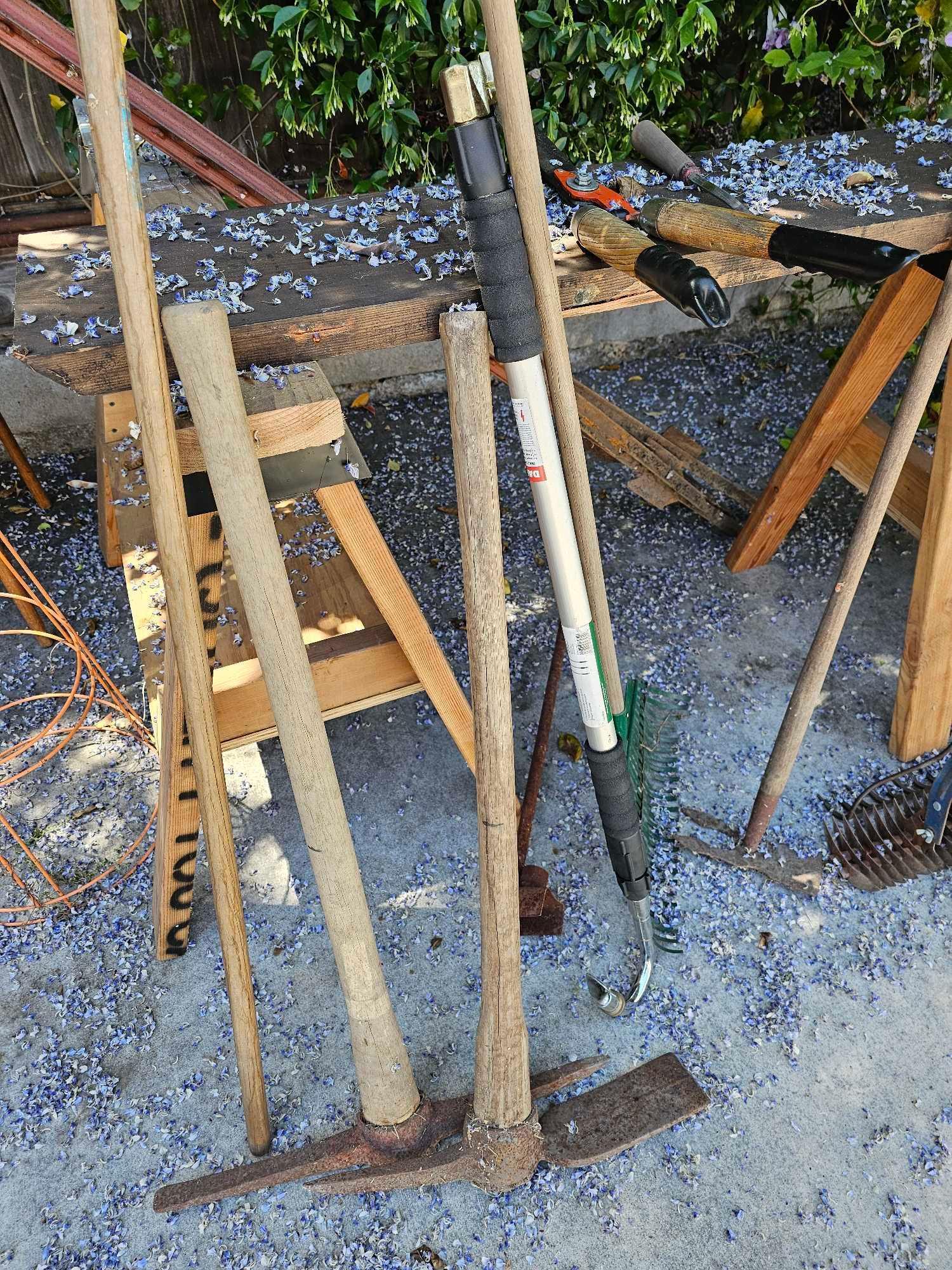LARGE GROUP OF OUTDOOR SHOVELS