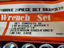 3-4 21 PIECE SOCKET SET