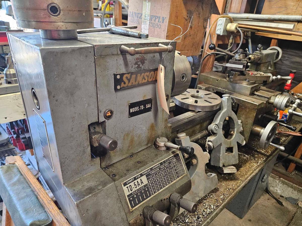 SAMSON TIDA TD-5AA 36 INCH PRECISION BENCH MACHINE LATHE