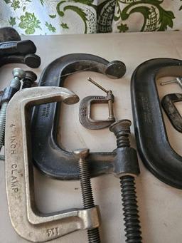 GROUP LOT OF C CLAMPS