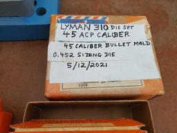 LYMAN SHELL HOLDER AND DIE SETS