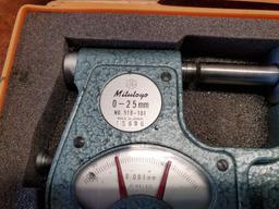 MITUTOYO INDICATING MICROMETER 0-25MM