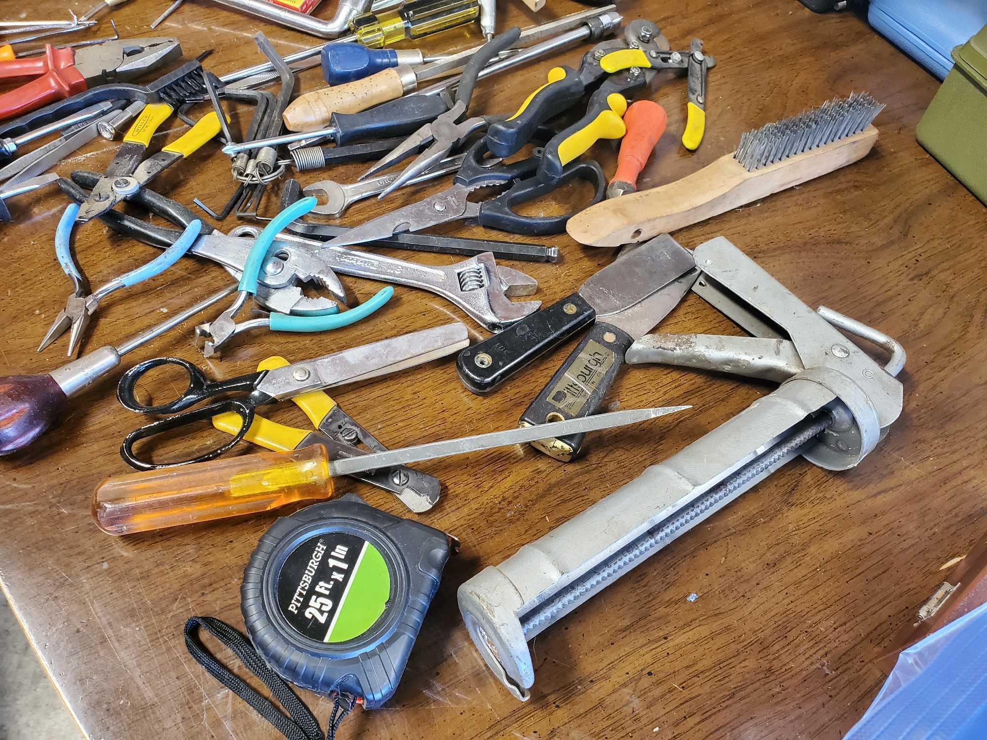 BOX FULL OF HAND TOOLS