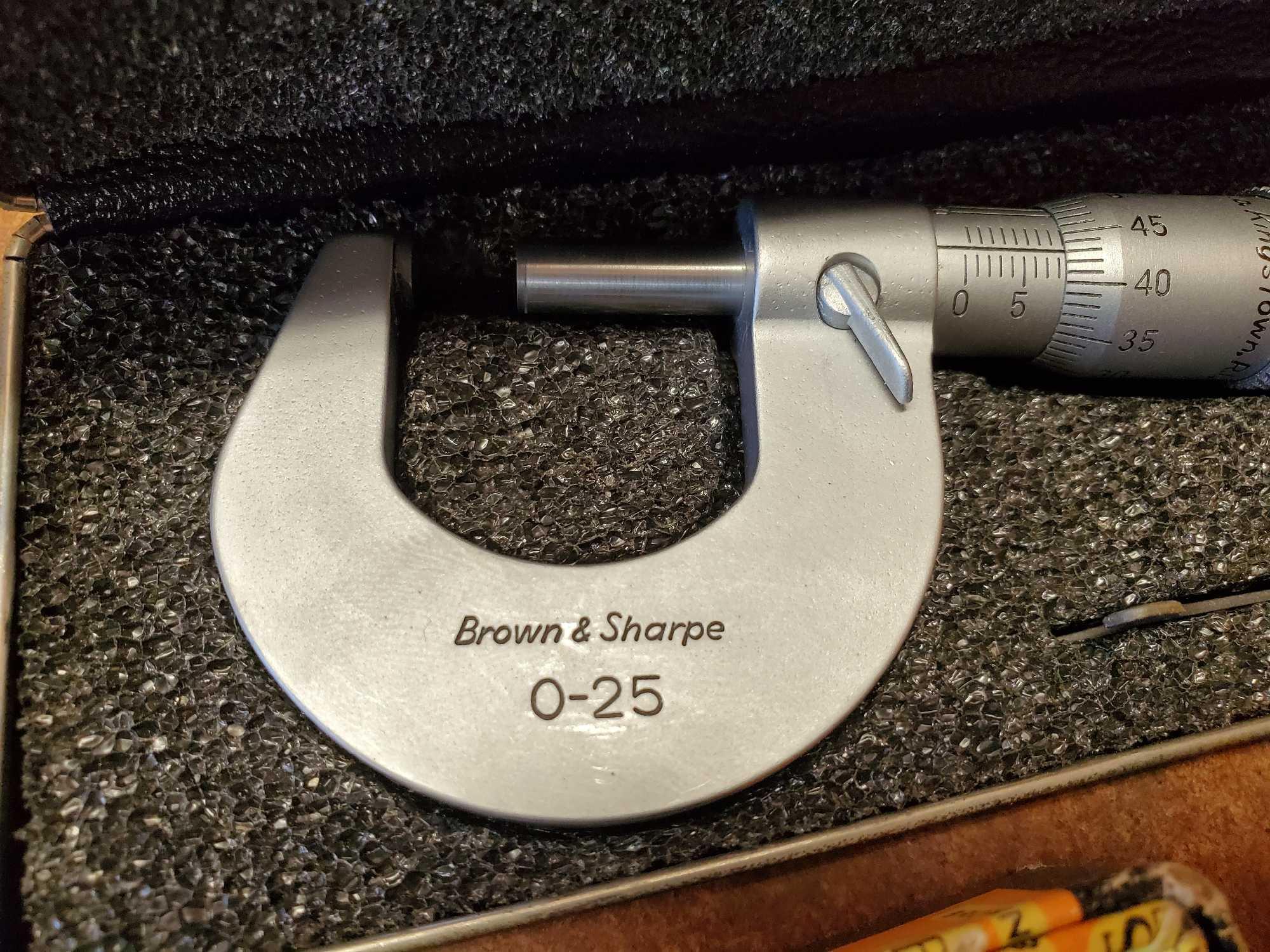 3 BROWN AND SHARPE MICROMETERS