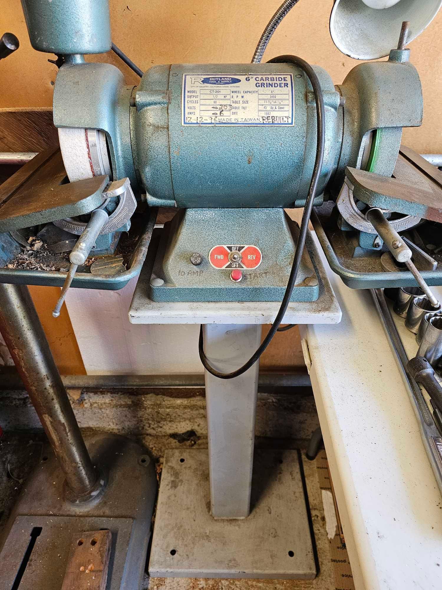 RUTLAND 6 INCH CARBIDE GRINDER