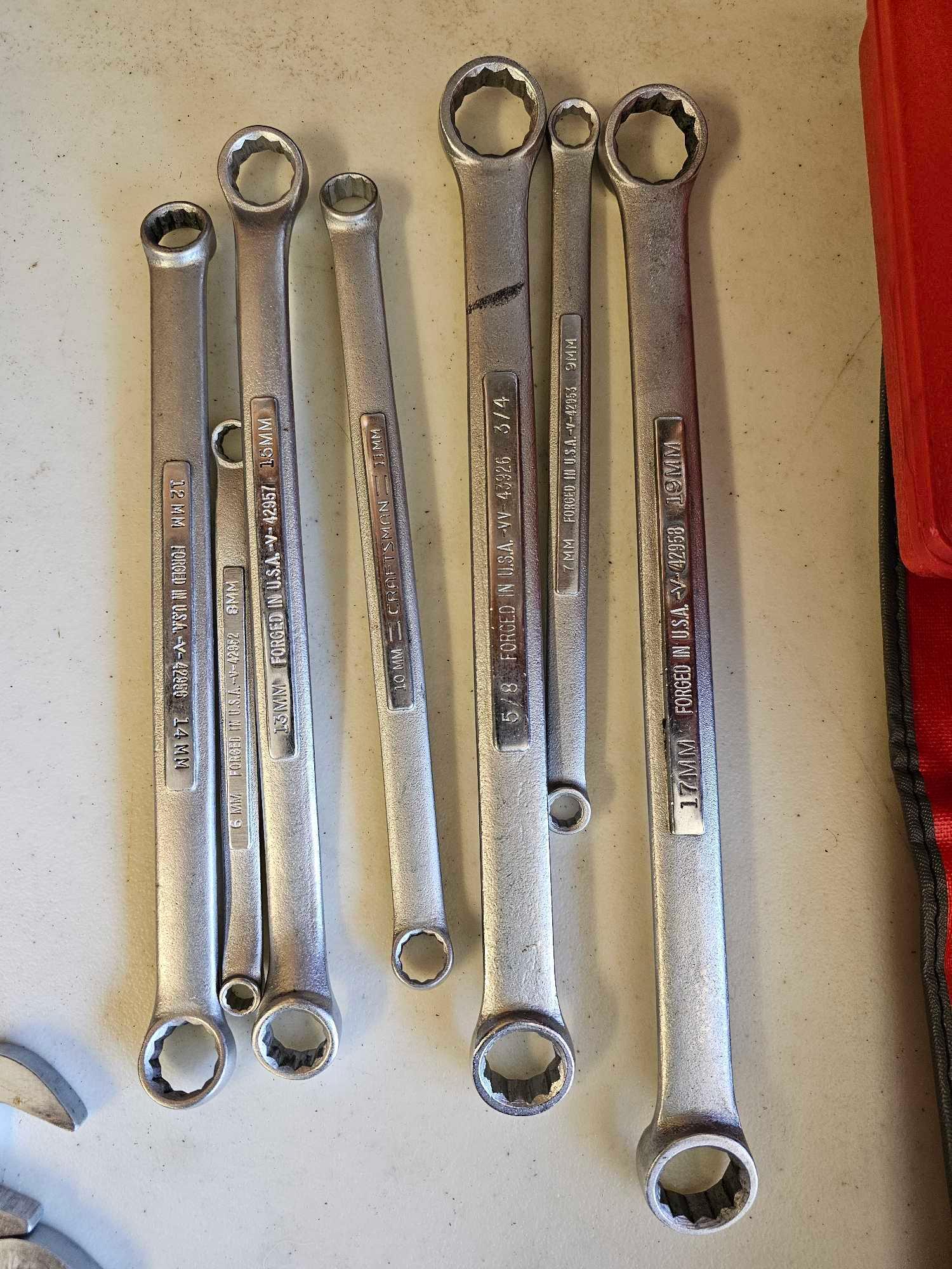 CRAFTSMAN BOXED AND OPEN END WRENCHES