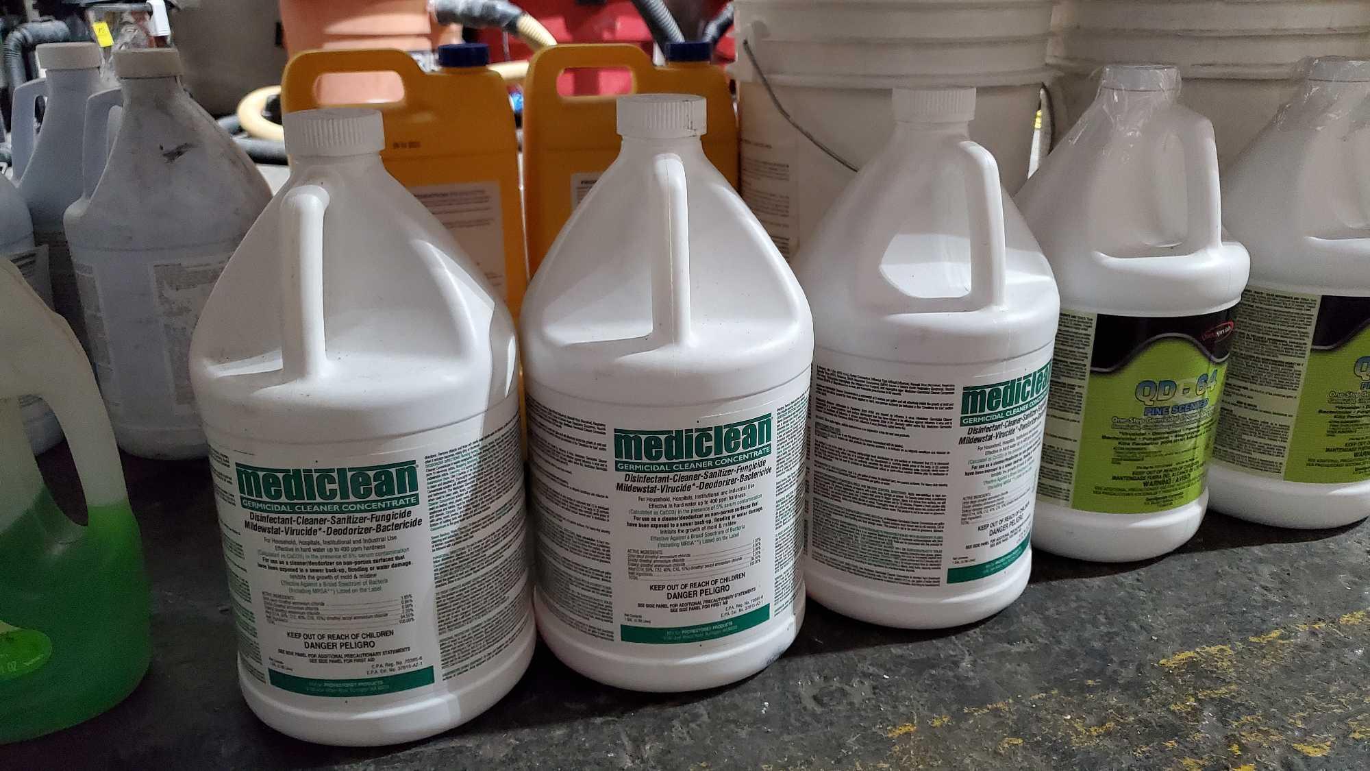 PAINT AND CHEMICAL CONTENTS UNDER SHELF