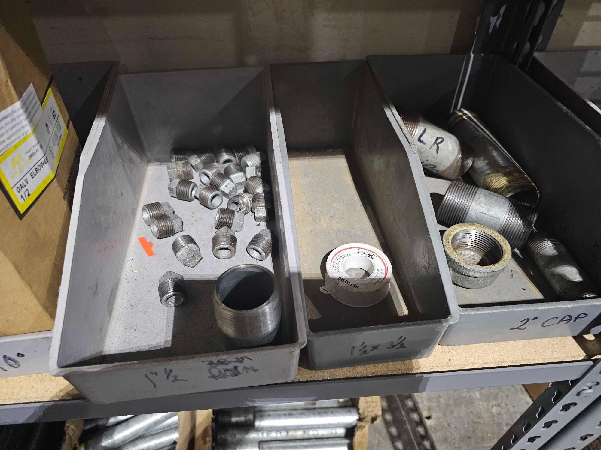 GALVANIZED PIPES W/SHELVING